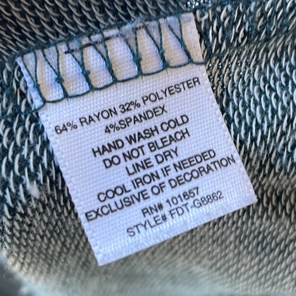 Green Tunic Top turtle neck size large comfy thin femme Cowneck - Picture 7 of 10